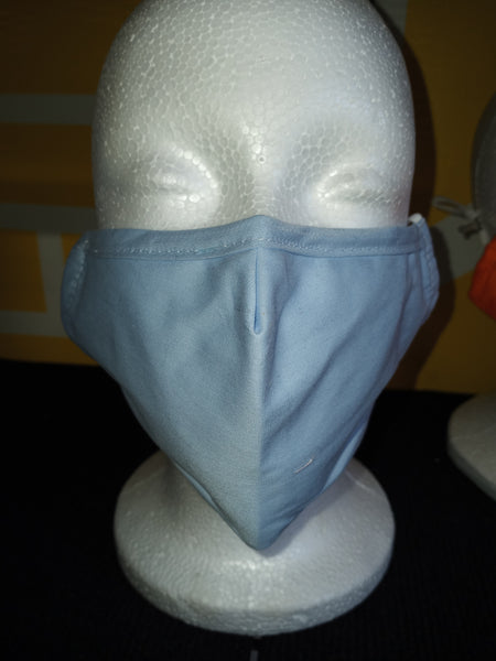 Plain Mask w/filter pocket and nose wire