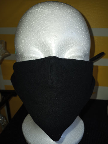 Solid color soft cotton Mask W/ Filter pocket