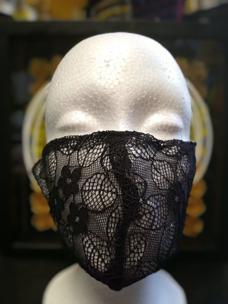 Lace flower dazzle Mask