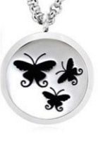 "3 Butterflies" Aromatherapy Diffuser Necklace